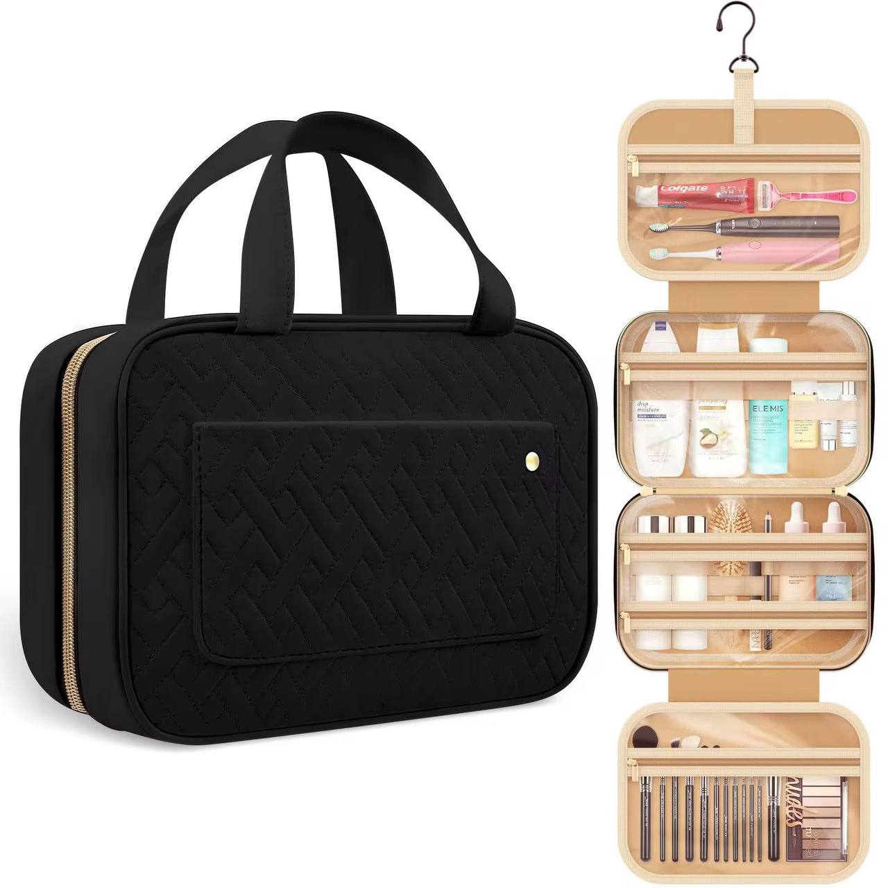 Hanging large capacity travel toiletry bag/ Make up bag
