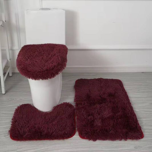 Fluffy 3 in 1 high quality toilet mats