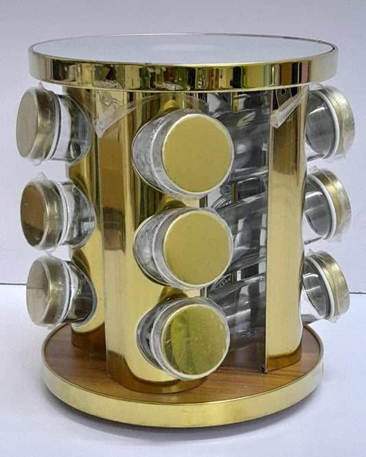 LED touch ROTATING SPICE RACK