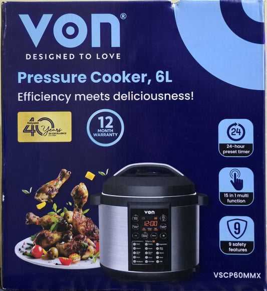Von pressure cooker 6 litres