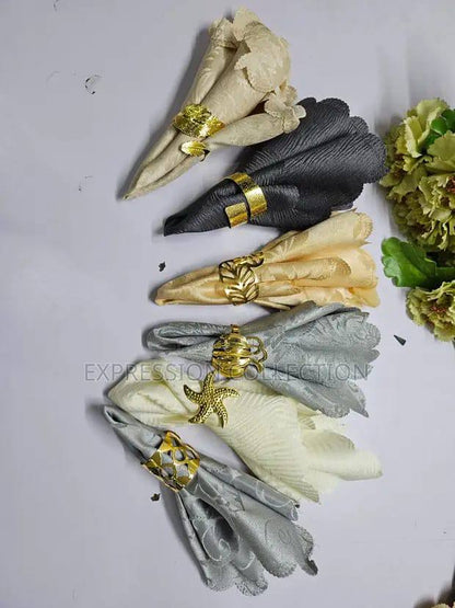 6pcs High quality golden or silver rings