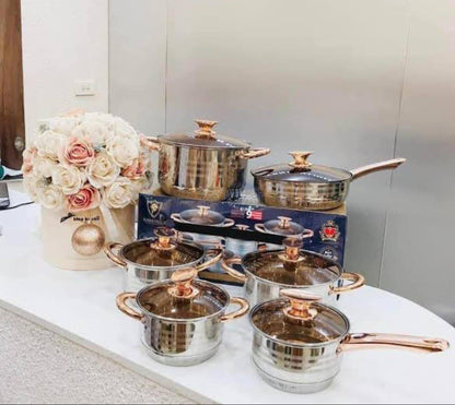 KV,6618 Kaisavilla stainless steel, Heavy duty cookware set