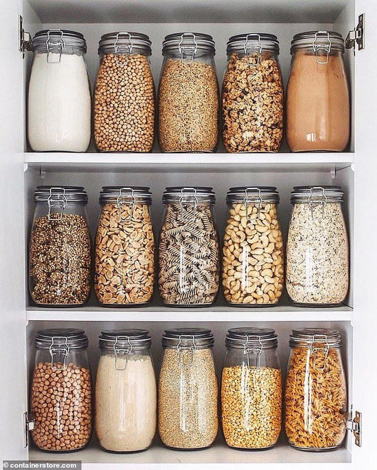 Airtight storage Clip top jars
